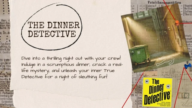 private events are Ideal for team building / connection.

Public events are perfect for date nights or fun nights out with friends.

Either way it will be an experience you will never forget!

Tickets and more info online, link for website in bio:
https://www.thedinnerdetective.com
-
-
-
-
-
-
-
-
-
-
-
-

-
-
-
-

-
-

- #truecrime #truecrimecommunity #murdermystery #coldcase #dinner #theatre #comedy #DinnerDetective #InteractiveMurderMystery #MysteryNightOut #DinnerTheaterNight #ThinkDrinkSolve #immersivetheatre #interactivefun #livecomedy #datenightideas #couplesnightout #datenightcomedy #nightout #privateevent #privateevents #teambuilding #connection #vivaelpoderpopular