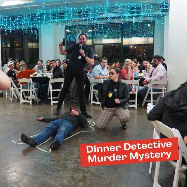 Nobody move — there's been a murder! Can you catch all the clues and crack the case, or will you be the killer's next victim? Find out at our Dinner Detective Murder Mystery events, starting this Friday 10/25 at 6pm! More details at citymuseum.org/events

#STL #StLouis #DowntownSTL #CityMuseum #WeirdlyWonderful #STLEvents #DateNight #DateNightIdeas #MurderMystery #DinnerDetective