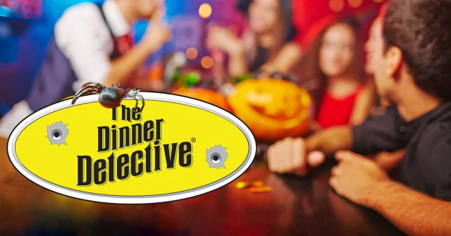 🎃 Happy Halloween from The Dinner Detective! 🎃 Grab your tickets NOW and experience a perfect mix of comedy and thrills at an upcoming show near YOU! 🕸️🍂#HappyHalloween #getyoursleuthon #truecrime #dinnerdetective