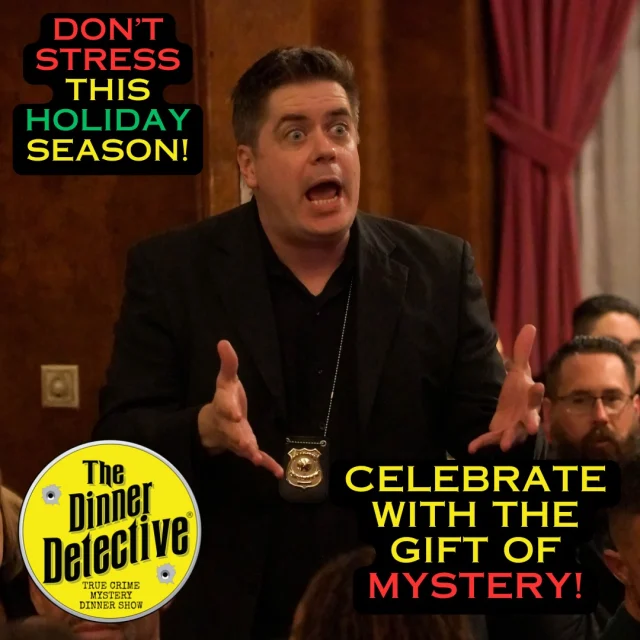 Don’t stress this holiday season! 🎄✨ MYSTERY and FUN is right around the corner! Join us for America’s largest, interactive TRUE CRIME dinner experience, The Dinner Detective Cedar Rapids! Solve a hilarious mystery while you FEAST. Book your tickets NOW! 🕵️‍♂️✨🍽️🔍

#DinnerDetective #comedy #mysterydinner #datenightideas #ComedyAndMystery #NightOut  #thingstodoincedarrapids #cedarrapids #cityoffiveseasons