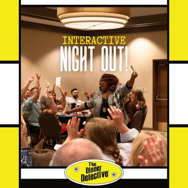 Looking for a unique night out? Join us for an interactive murder mystery dinner where you may play a role in unraveling the plot! Reserve your spot today! 

#DinnerDetective #MurderMysteryNight #ExperienceAdventure #JoinTheMystery #DinnerTheater