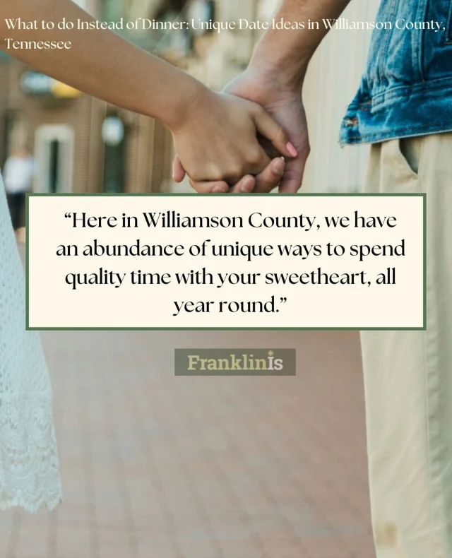 If you're looking to go a little off the beaten path for your next date night, we've got ideas for you!⁠
⁠
Follow the link in our bio for creative places to take your Valentine in Williamson County.