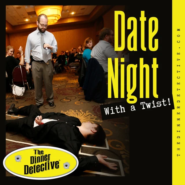 Looking for a unique date night idea? Join us for an evening that merges dining with mystery! Grab your partner and get your tickets now! 

#DinnerDetective #MurderMysteryNight #DateNight #BookYourTickets